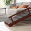 PawHut Dog Ramp, Dog Stairs for Small, Medium & Large Dogs, Pet Ramp for Bed or Couch with Removable Guardrails, Non-Slip Surface, 49" Long, Brown