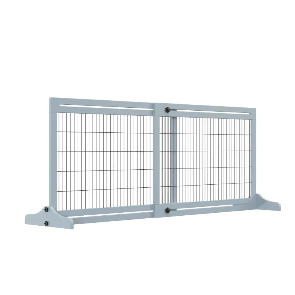 Pet Gate,Wooden Pet Gate,Freestanding Pet Gate for Your Home