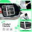 Aluminum Transport Box 35 × 25 × 27 in, Aluminum Car Transport Box Travel Transport Box for dogs and cats, Black and Silver