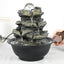 Rock Tabletop Indoor Fountain with LED Lights-8.3"H