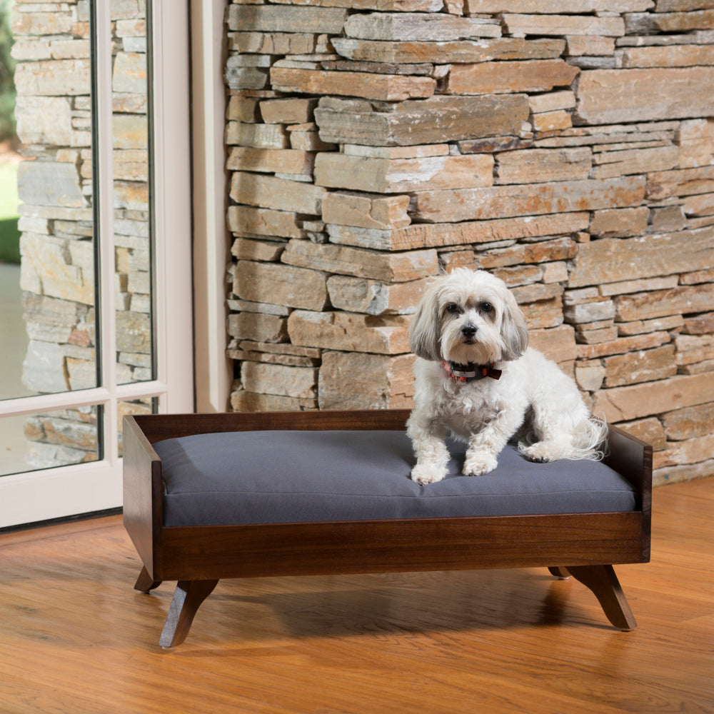 SOLID WOOD DOG BED