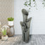 33.5"H-Tiered Rock Water Outdoor Fountain with LED Lights
