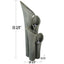 33.5"H-Tiered Rock Water Outdoor Fountain with LED Lights