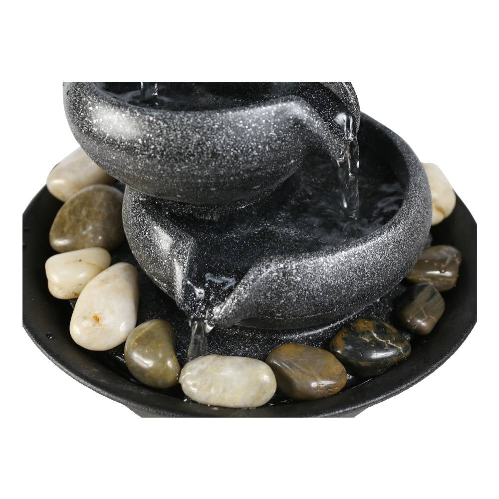 5-stufiger Zen-Tisch-Zimmerbrunnen mit Glaskugel